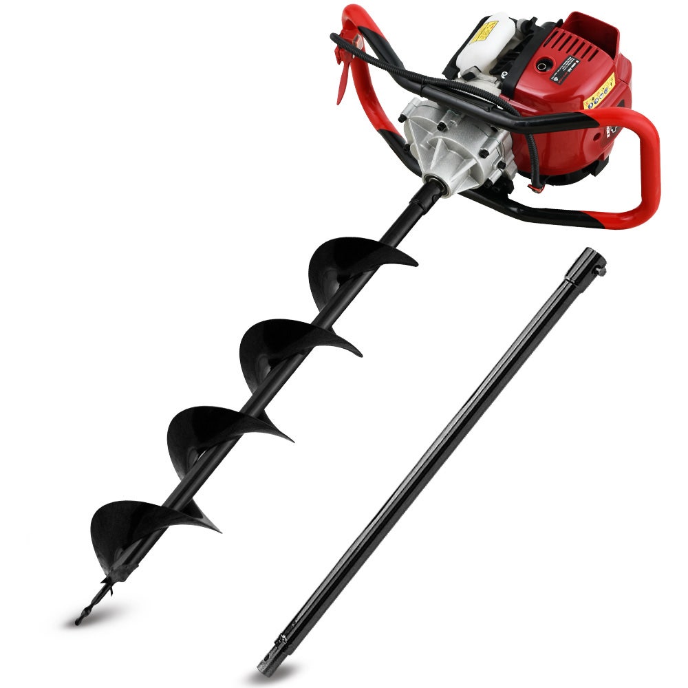 BPX-1400 38cc 4-Stroke Petrol Post Hole Digger, 150mm Auger w/ 600mm Extension Shaft