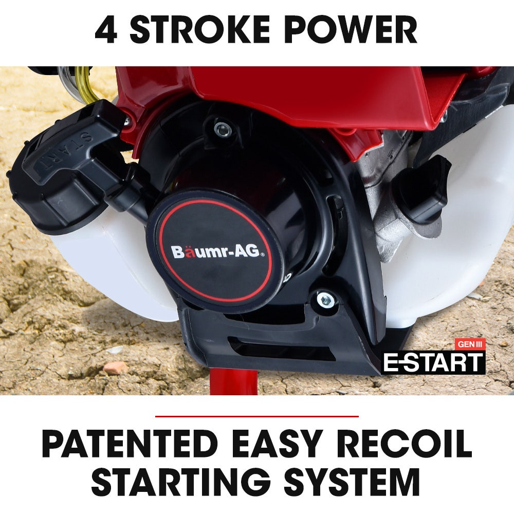 BPX-1400 38cc 4-Stroke Petrol Post Hole Digger, 150mm Auger w/ 600mm Extension Shaft