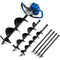 PD950 52cc 2-Stroke Petrol Post Hole Digger, w/ 3 Auger bits, 600mm Extension Shaft