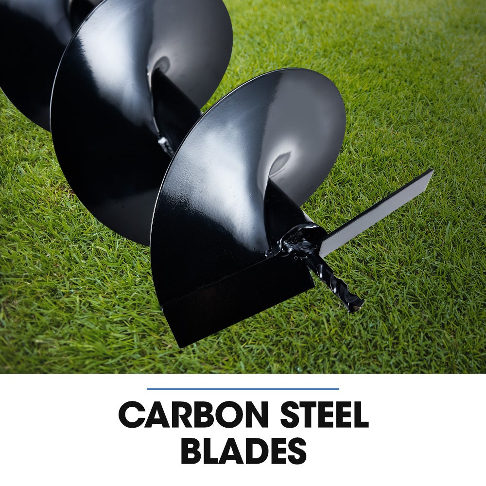 PD950 52cc 2-Stroke Petrol Post Hole Digger, w/ 3 Auger bits, 600mm Extension Shaft