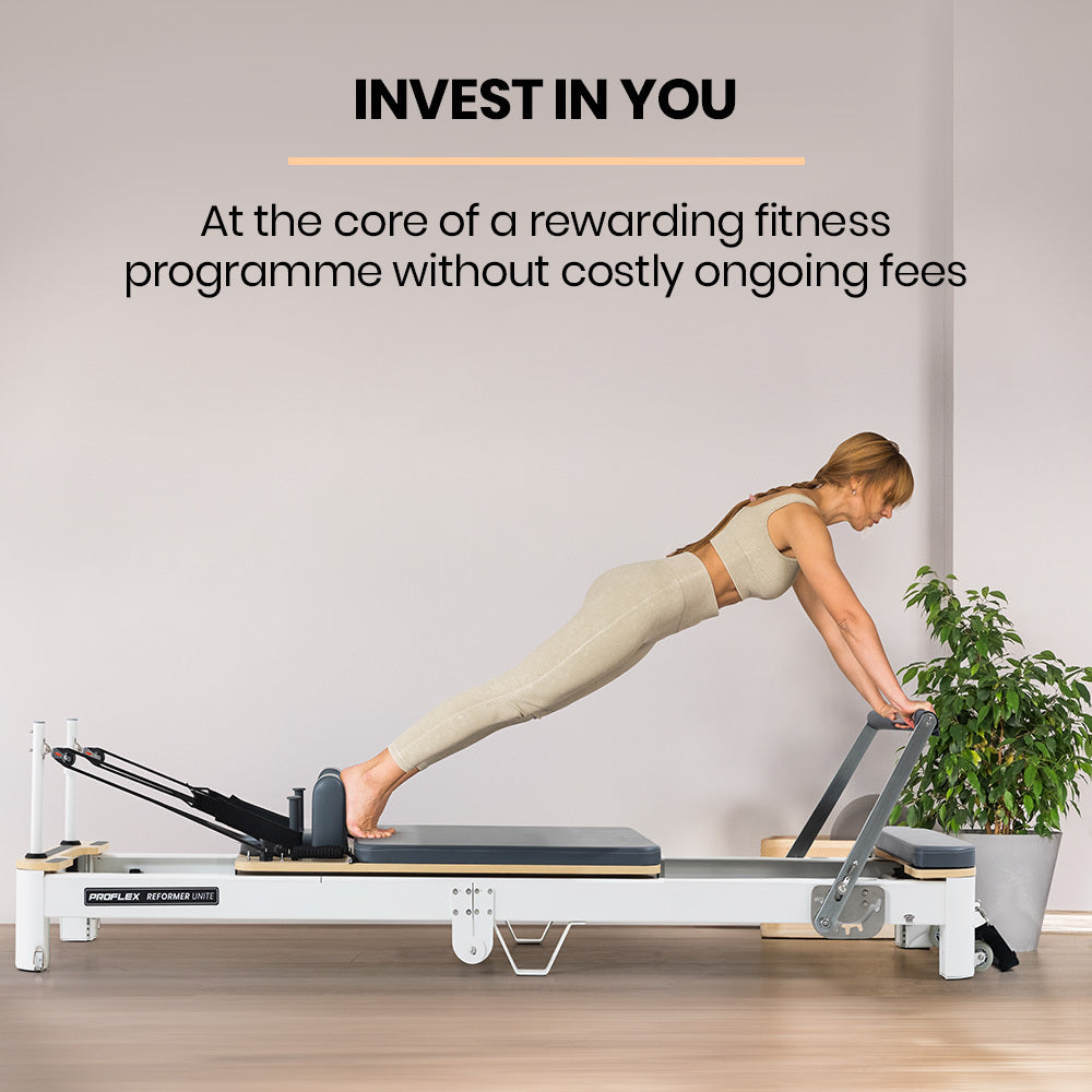 Aluminium Pilates Reformer Machine, Stretch Bed with box and jump board accessories