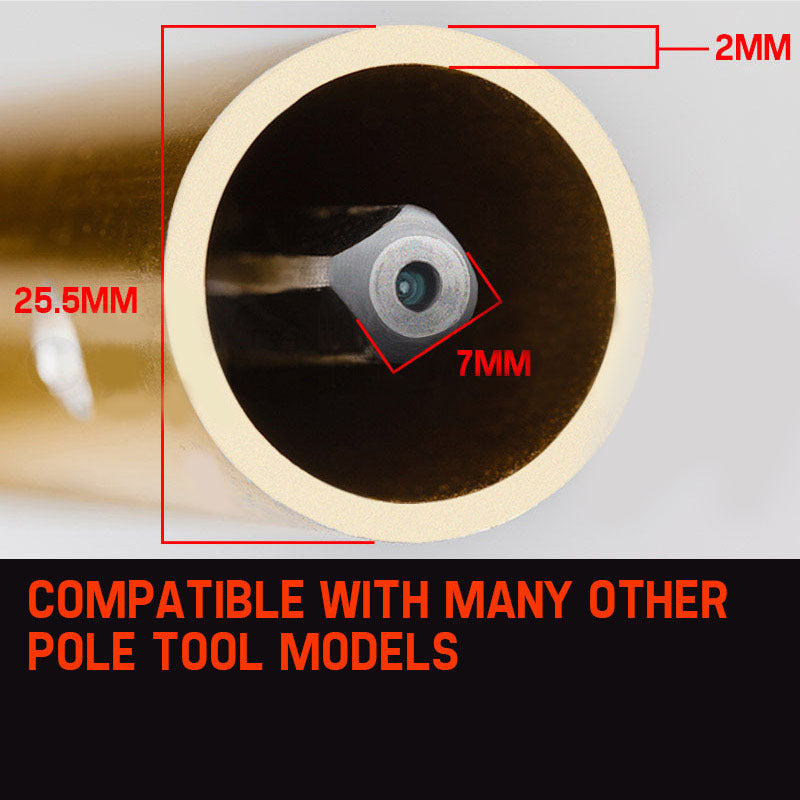 Tiller Pole Attachment Rotary Hoe Cultivator Commercial Multi Extension
