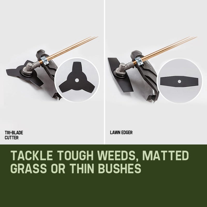 BAUMR-AG 65cc 7in1 Long Reach Garden Multi-tool, Pole Saw, Hedge & Line Trimmer, Brush Cutter, 12