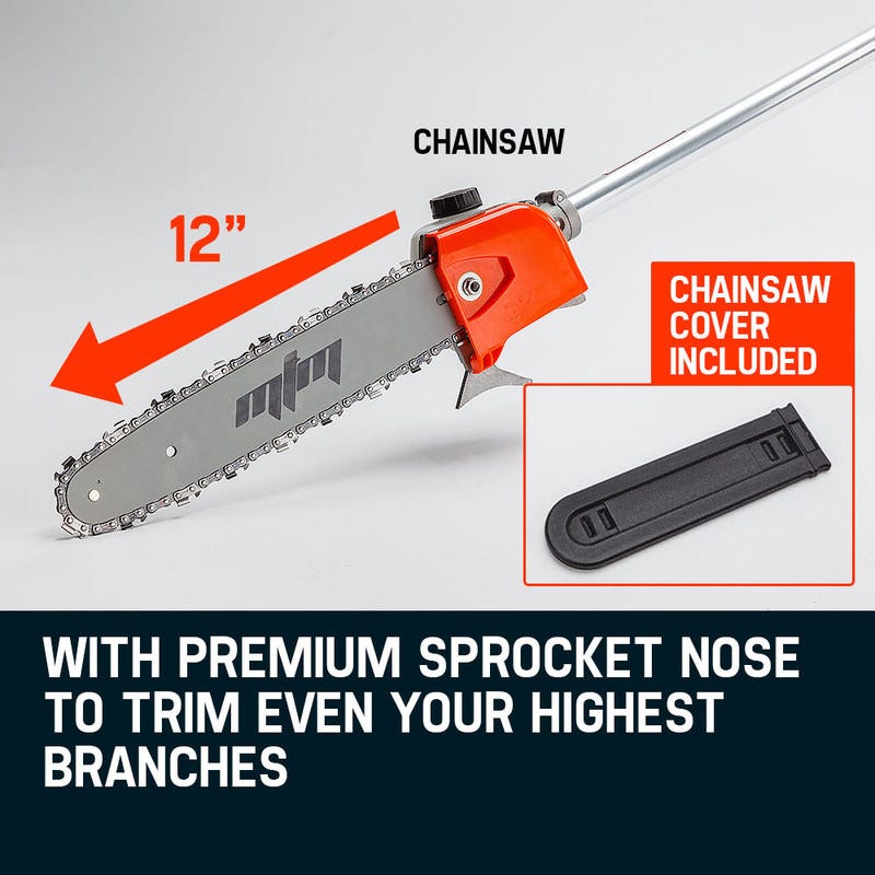 Pole Chainsaw Brush Cutter Whipper Snipper Hedge Trimmer Saw Multi Tool 62CC