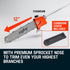 Pole Chainsaw Brush Cutter Whipper Snipper Hedge Trimmer Saw Multi Tool 62CC