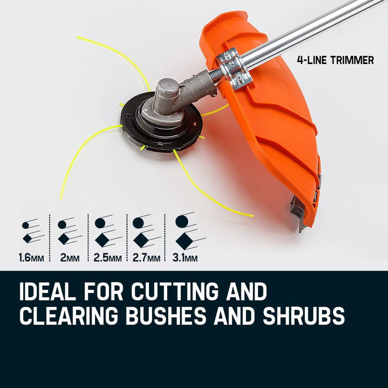 Pole Chainsaw Brush Cutter Whipper Snipper Hedge Trimmer Saw Multi Tool 62CC
