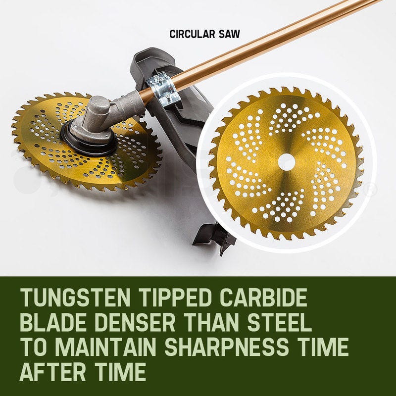 BAUMR-AG 65cc 9in1 Long Reach Garden Multi-tool, Pole Saw, Hedge & Line Trimmer, Brush Cutter, 12