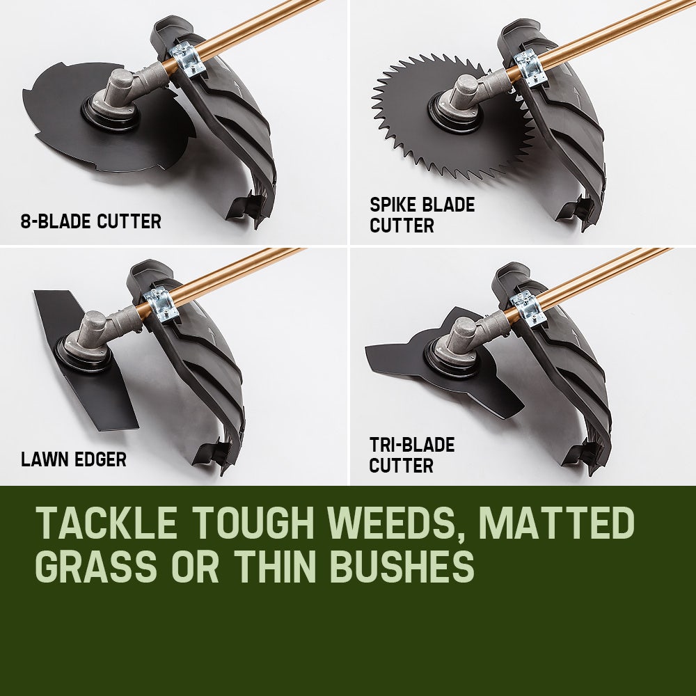 BAUMR-AG 65cc 9in1 Long Reach Garden Multi-tool, Pole Saw, Hedge & Line Trimmer, Brush Cutter, 12
