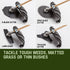 BAUMR-AG 65cc 9in1 Long Reach Garden Multi-tool, Pole Saw, Hedge & Line Trimmer, Brush Cutter, 12" Tree Trimming Pruning Chainsaw Bar, 2 Extension Shafts