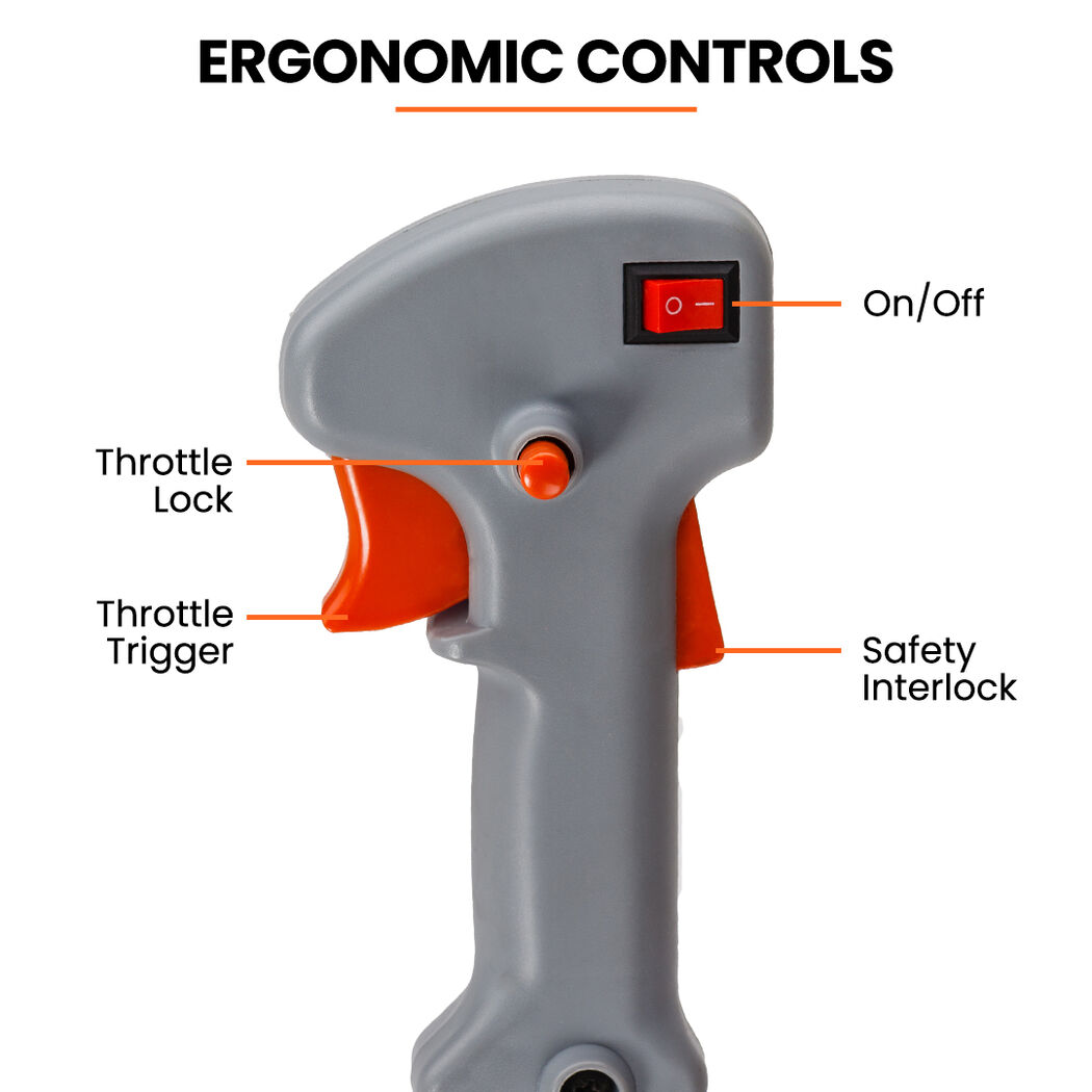 62cc 7in1 Brush Cutter Long Reach Garden Multi-Tool , Pole Trimmer, Hedge & Line Trimmer, 12