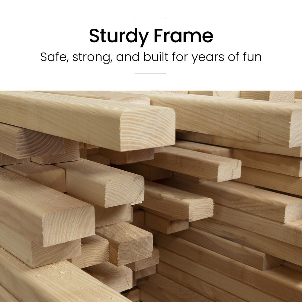 Ultimate Outdoor Monkey Bars Playset Frame, with Climbing Wall, Disc Swing, Rope Ladder