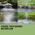 25W Solar Powered Fountain Submersible Water Pump with Battery Pond Kit Garden