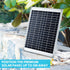 10W Solar Powered Water Fountain Pump Pond Kit with Eco Filter Box