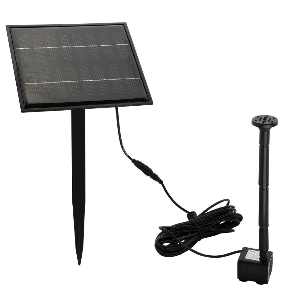 5W Solar Powered Fountain Submersible Water Pump Panel Kit Garden Pond