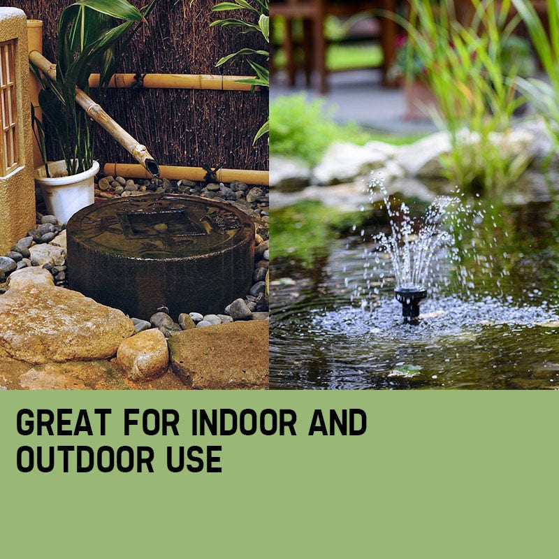 5W Solar Powered Fountain Submersible Water Pump Panel Kit Garden Pond