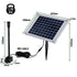 50W Solar Powered Fountain Submersible Water Pump Pond Kit Power Garden Panel