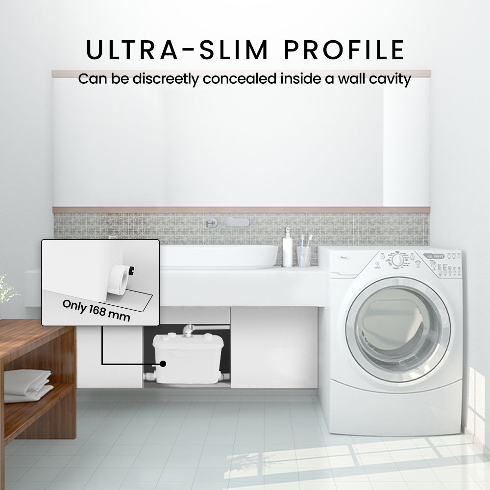 Grey Water Pump, with 3 Inlet, for House, Bathroom, Shower, Sink, Washing Machine