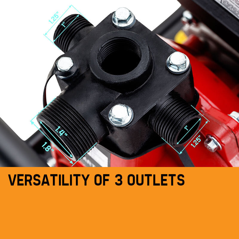 8HP 1.5 1 Petrol High Pressure Water Transfer Pump Fire Irrigation