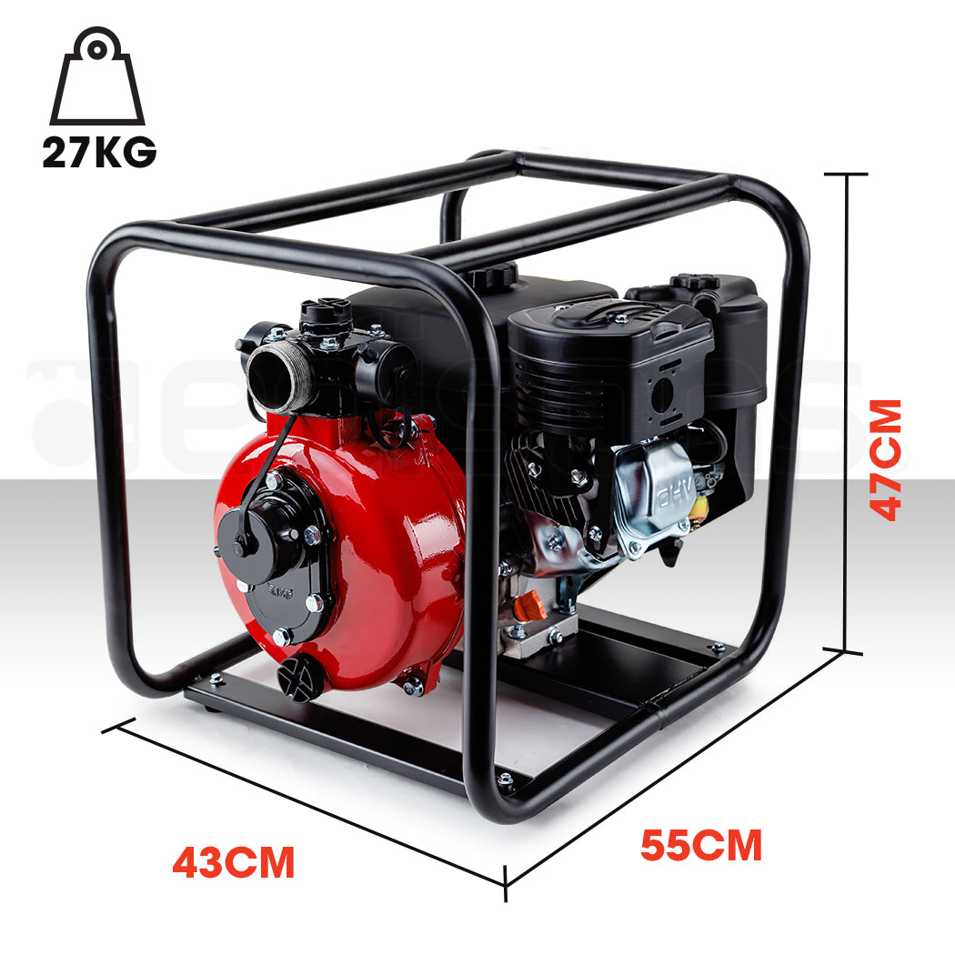 8HP 1.5 & 2 Petrol High Pressure Water Transfer Pump Irrigation Fire Fighting