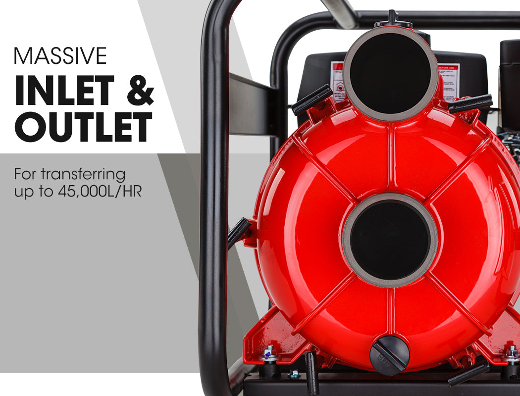 8HP 3 Petrol Trash Water Transfer Pump Pressure Firefighting Irrigation