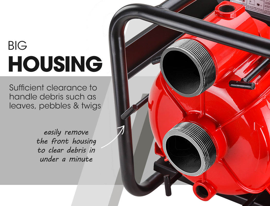 8HP 3 Petrol Trash Water Transfer Pump Pressure Firefighting Irrigation