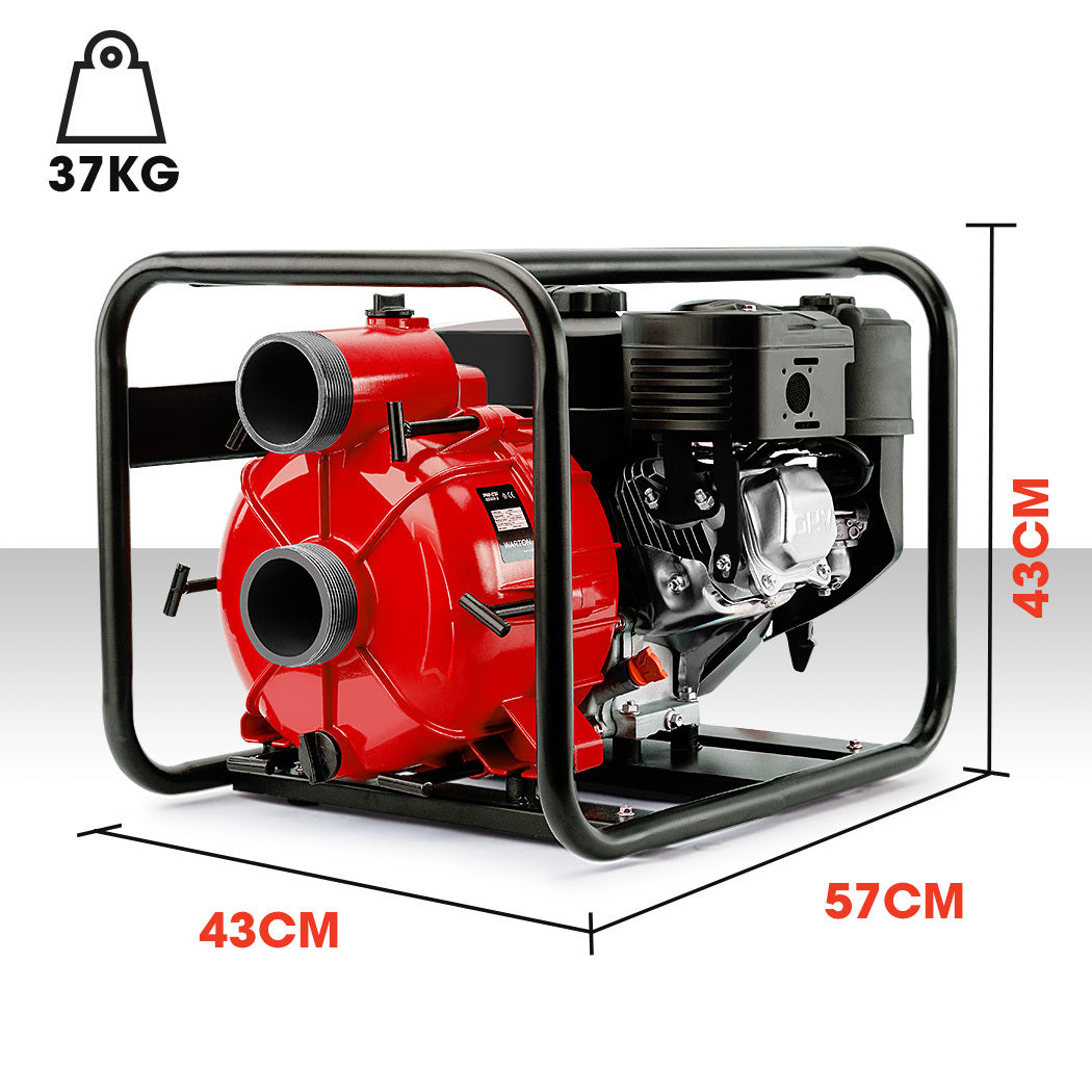 8HP 3 Petrol Trash Water Transfer Pump Pressure Firefighting Irrigation