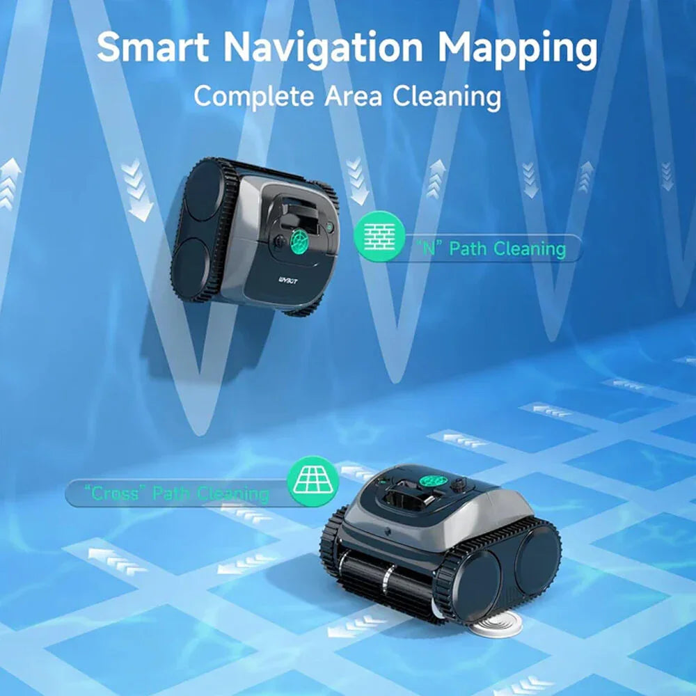 C1 Cordless Robotic Pool Cleaner, with APP Control, Auto Vacuum Robot, Wall & Waterline Cleaning, Above Ground Inground up to 150sqm