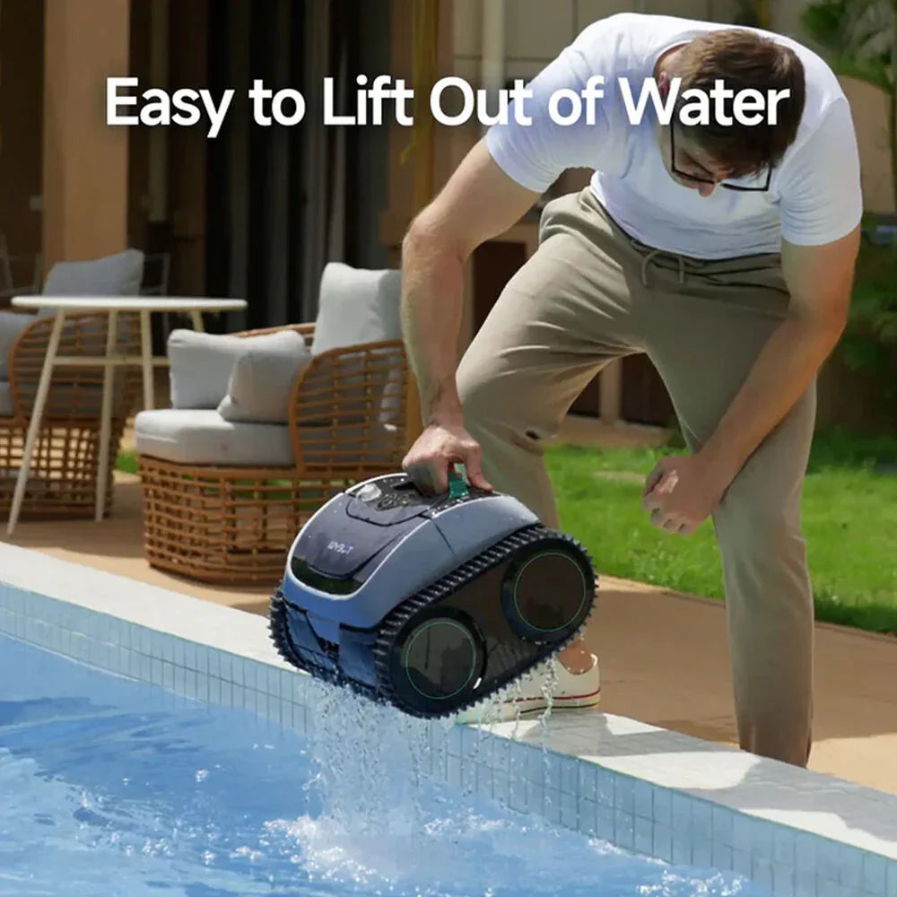 C1 Cordless Robotic Pool Cleaner, with APP Control, Auto Vacuum Robot, Wall & Waterline Cleaning, Above Ground Inground up to 150sqm