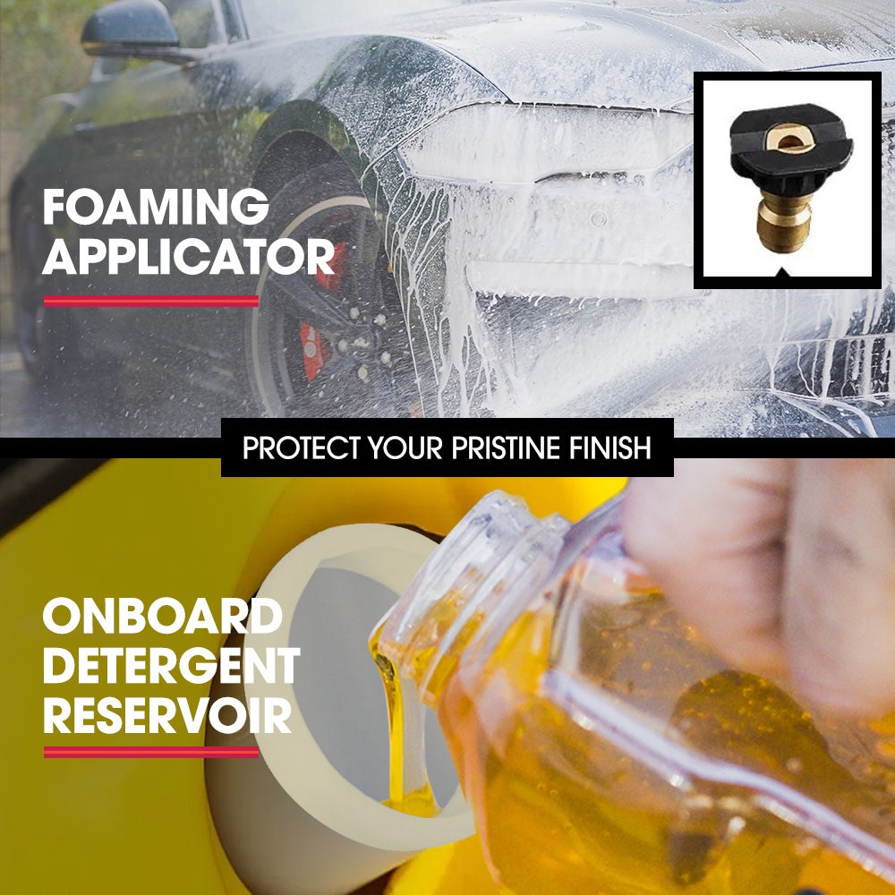 RX550 Electric High Pressure Washer 3500PSI, 5 Nozzles, Spin & Wheel Brush, Deck Cleaner, Turbo Head, 10M Hose