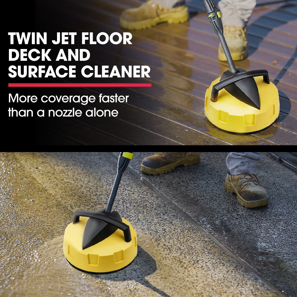 RX550 Electric High Pressure Washer 3500PSI, 5 Nozzles, Spin & Wheel Brush, Deck Cleaner, Turbo Head, 10M Hose