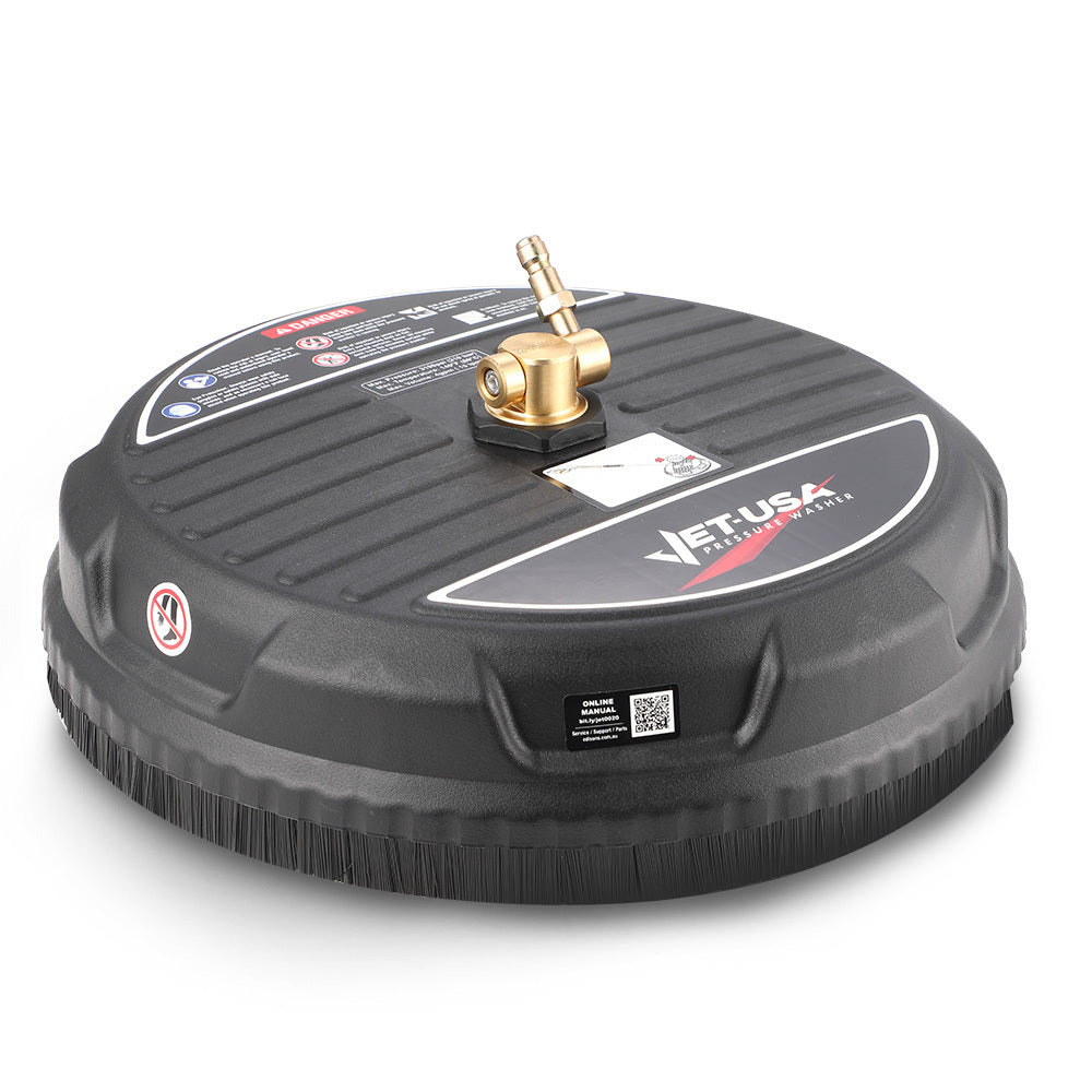 15" Nylon Pressure Washer Surface Cleaner, 1/4" Fitting, For Concrete Driveway Patio Floor