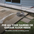 15" Nylon Pressure Washer Surface Cleaner, 1/4" Fitting, For Concrete Driveway Patio Floor