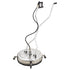 24" Stainless Steel Pressure Washer Surface Cleaner, 3/8" Fitting, with Yoke Handlebar, For Concrete Driveway Patio Floor