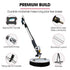 5.5m Telescopic Rotary Surface Cleaner Brush, for Solar Panels, Walls, Windows, M22 Pressure Washer Connection
