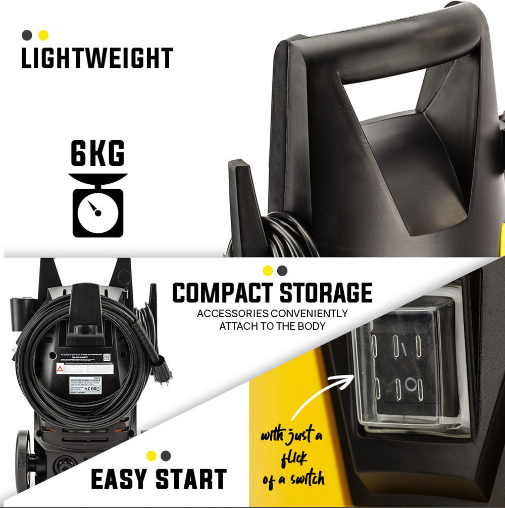 1800 PSI High Pressure Washer Cleaner Electric Water Gurney Pump Hose