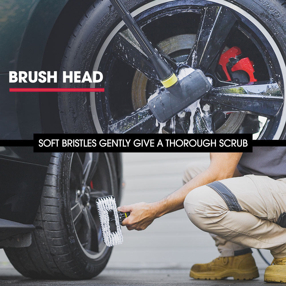 RX530 Electric High Pressure Washer, 2400PSI 3 Nozzles, Brush Head Cleaner, Detergent Bottle