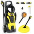 RX540s Electric High Pressure Washer, 2900PSI 2 Nozzles, Brush Head, Deck Cleaner, Detergent Bottle