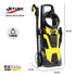 RX540s Electric High Pressure Washer, 2900PSI 2 Nozzles, Brush Head, Deck Cleaner, Detergent Bottle