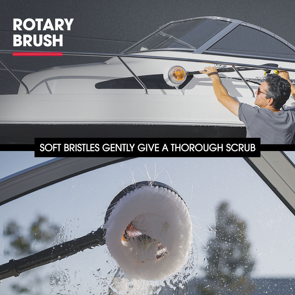 RX540s Electric High Pressure Washer, 2900PSI 2 Nozzles, Brush Head, Deck Cleaner, Detergent Bottle