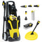 RX540 Electric High Pressure Washer, 2800PSI 2 Nozzles, Brush Head, Deck Cleaner, Detergent Bottle, 10M Hose