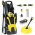 RX540 Electric High Pressure Washer, 2800PSI 2 Nozzles, Brush Head, Deck Cleaner, Detergent Bottle, 10M Hose