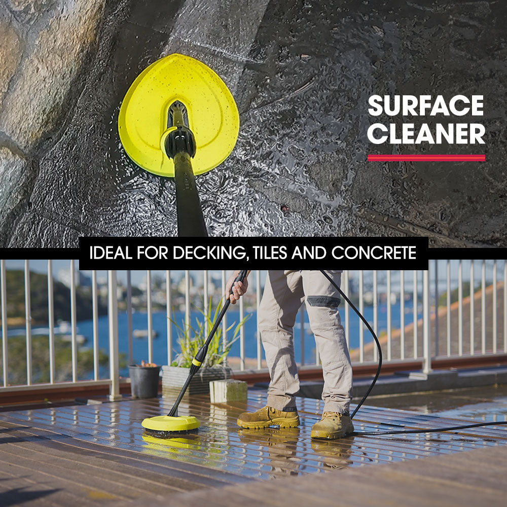 RX540 Electric High Pressure Washer, 2800PSI 2 Nozzles, Brush Head, Deck Cleaner, Detergent Bottle, 10M Hose