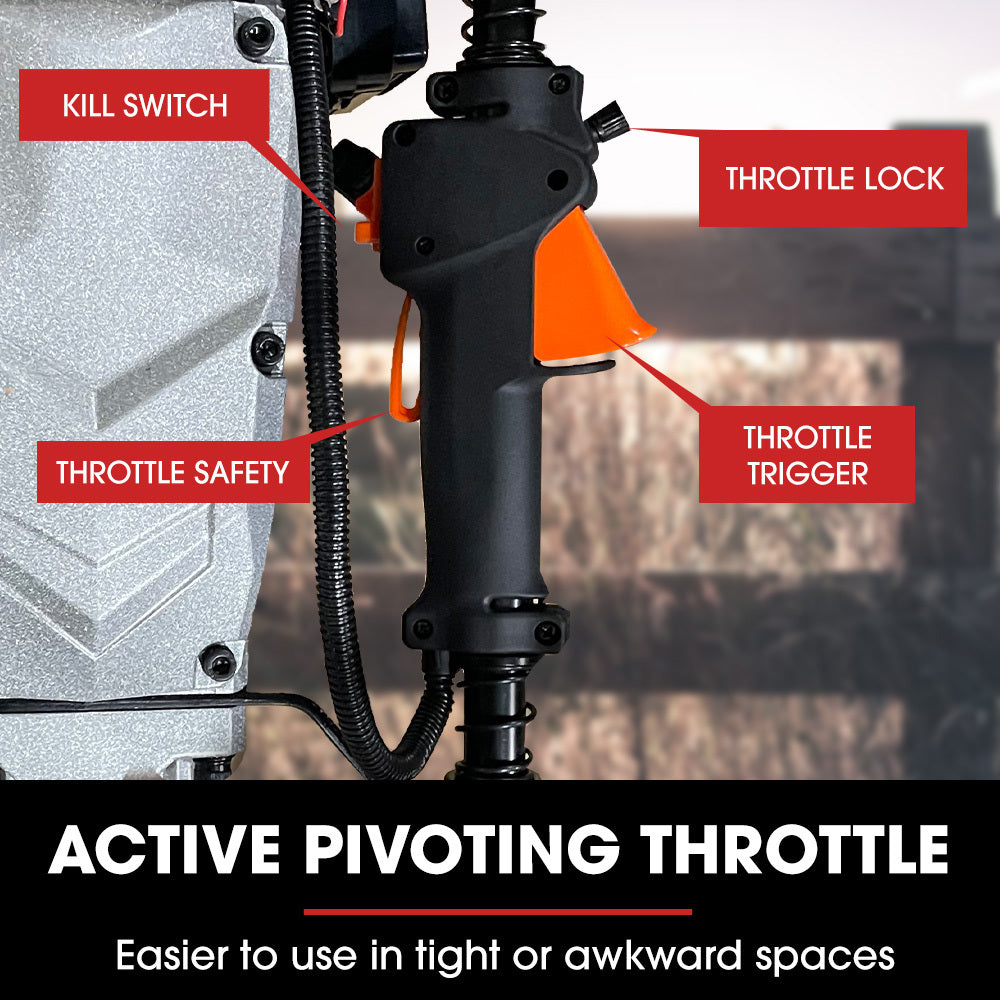 52cc 2-Stroke Petrol Post Driver with 2 Drive Sockets
