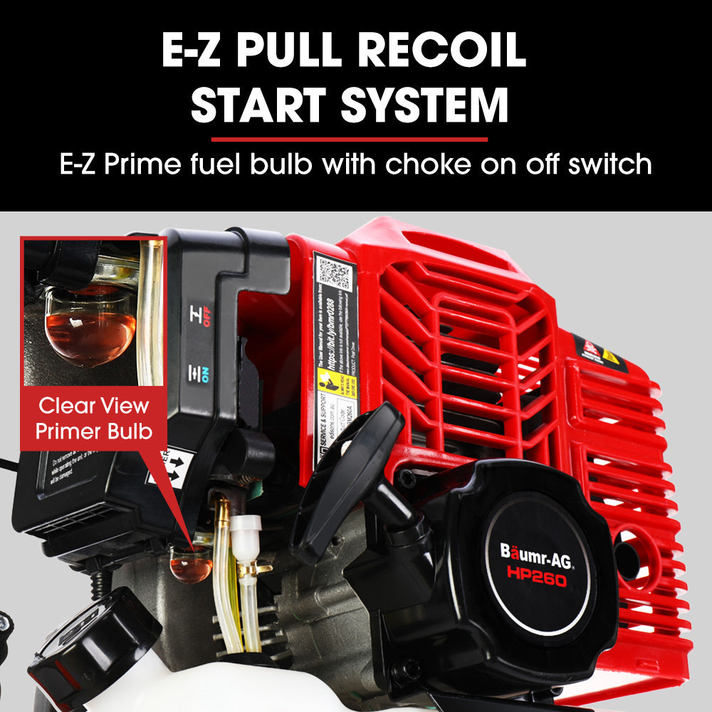 52cc 2-Stroke Petrol Post Driver with 2 Drive Sockets