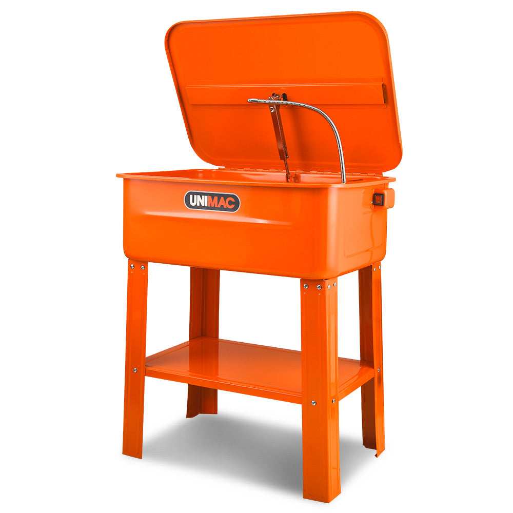 86L Heavy Duty Multi Purpose Auto Parts Washer, with Removable Work Shelf, Parts Basket