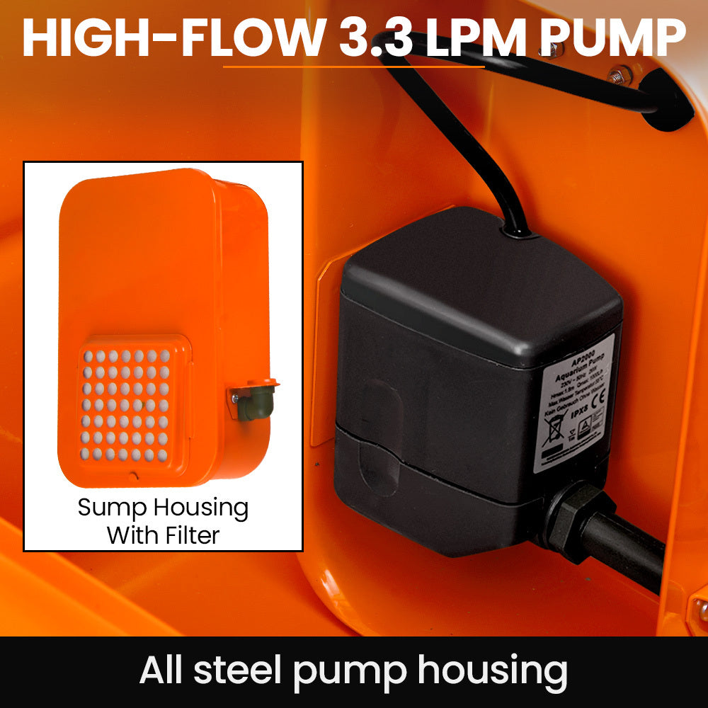 86L Heavy Duty Multi Purpose Auto Parts Washer, with Removable Work Shelf, Parts Basket