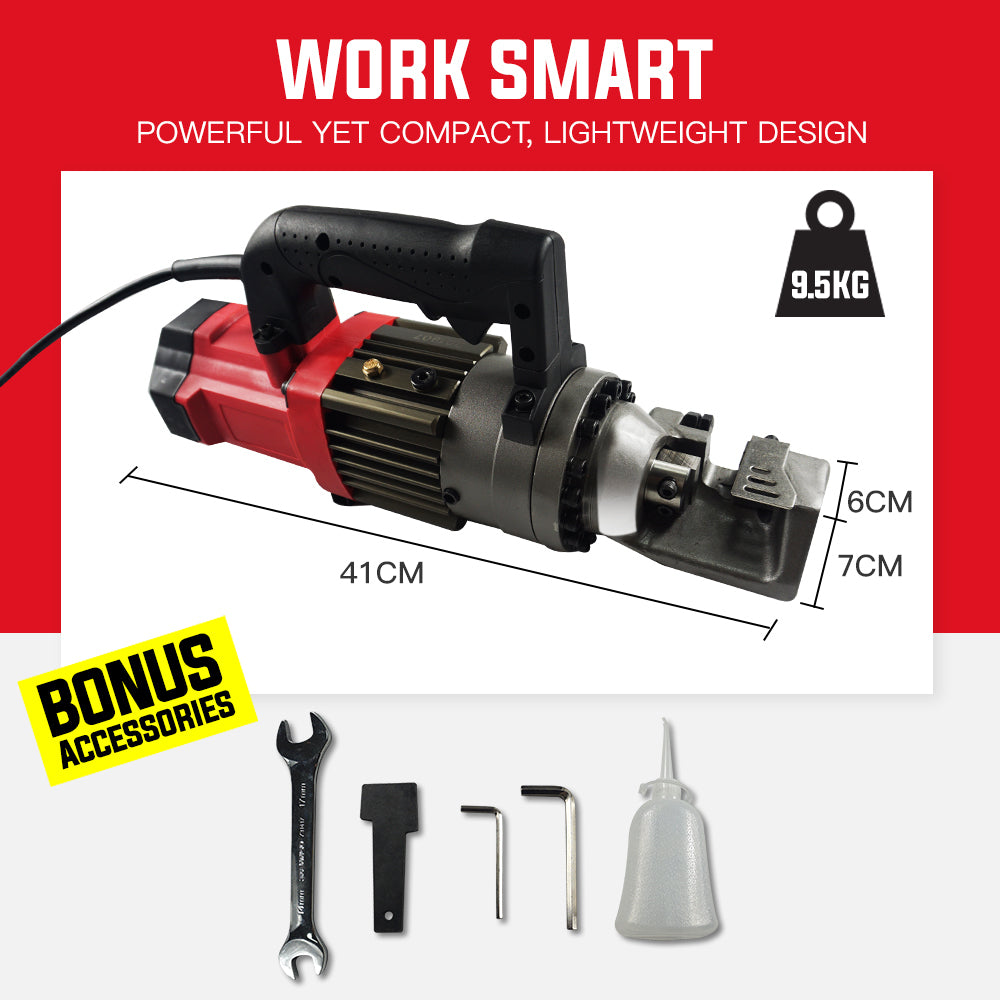 16mm Rebar Cutter Hydraulic Electric Reo Bar Portable Machine Re 850W