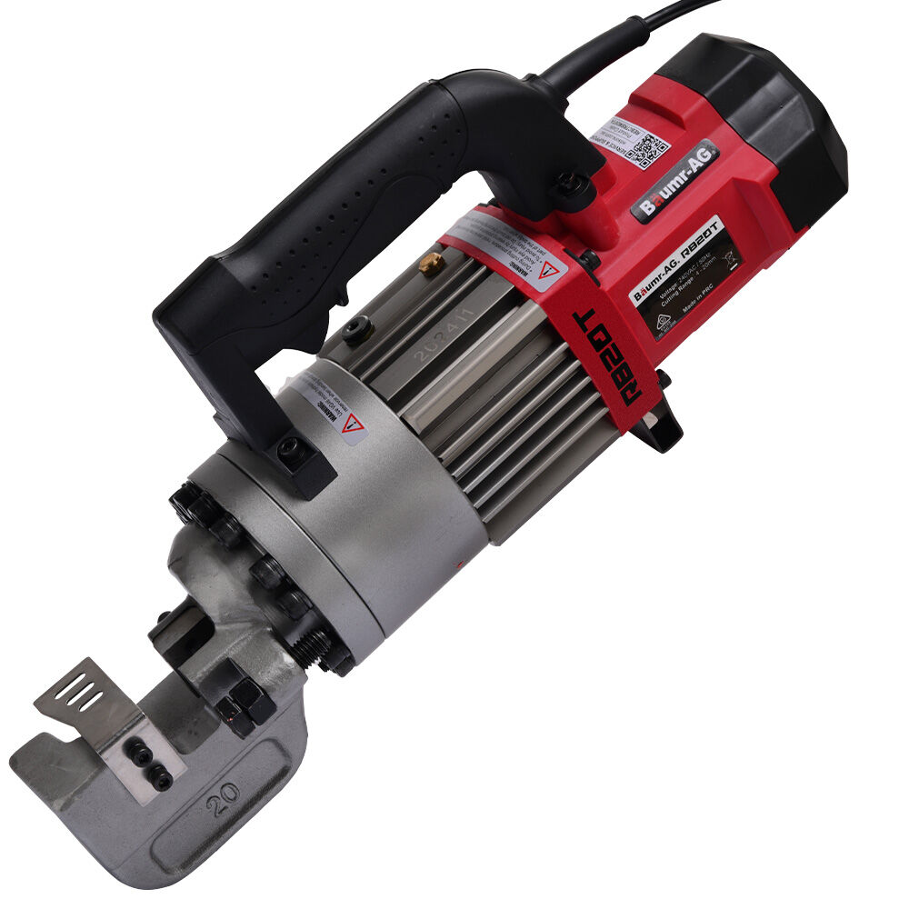 4-20mm 1000W Heavy-Duty Electric Hydraulic Rebar Cutter, 3 Sec Cycle, Carry Case