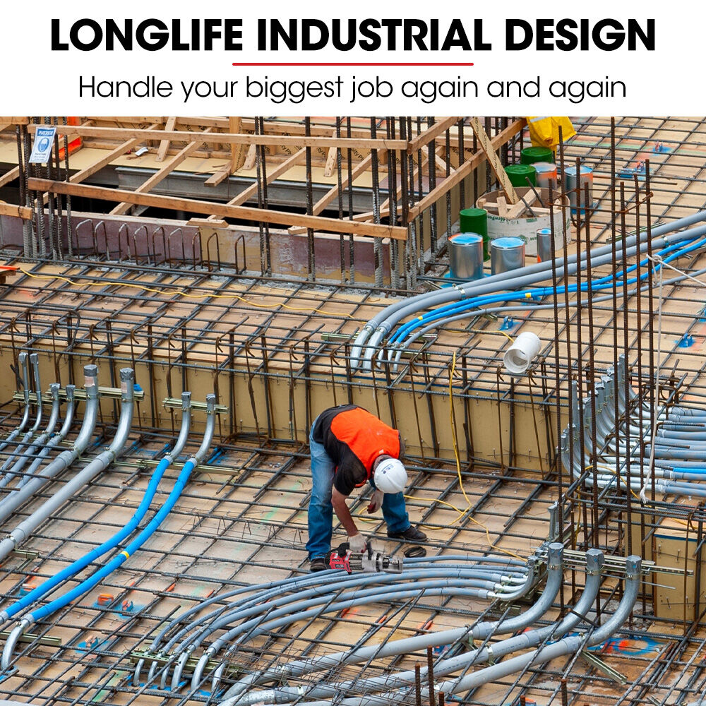 4-20mm 1000W Heavy-Duty Electric Hydraulic Rebar Cutter, 3 Sec Cycle, Carry Case