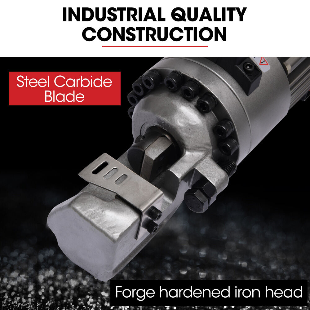 4-20mm 1000W Heavy-Duty Electric Hydraulic Rebar Cutter, 3 Sec Cycle, Carry Case